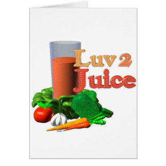 Love 2 Juice juicing design on 100+ Cards