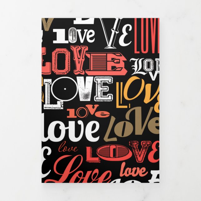 Love 2 Tri-Fold holiday card (Cover)