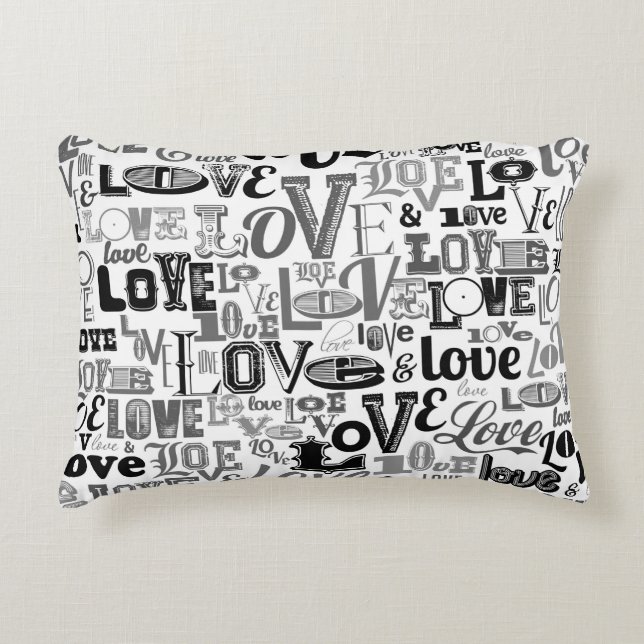 Love 3 accent pillow (Front)