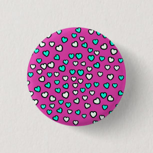 Love 3 Cm Round Badge Button