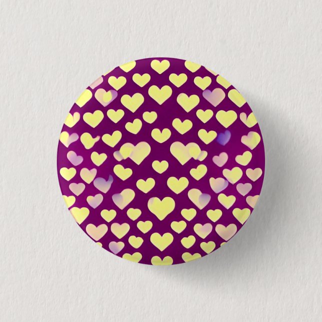 Love 3 Cm Round Badge Button (Front)
