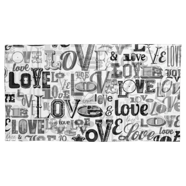 Love 3 pillow case (Front)