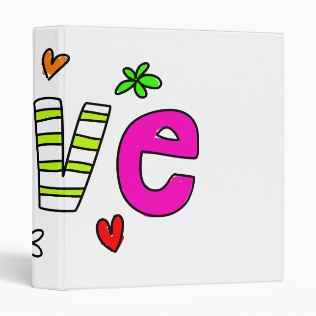 Love 3 Ring Binder (Front/Spine)