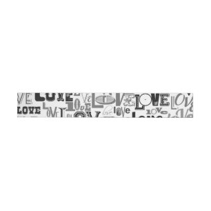 Love 3 wrap around label