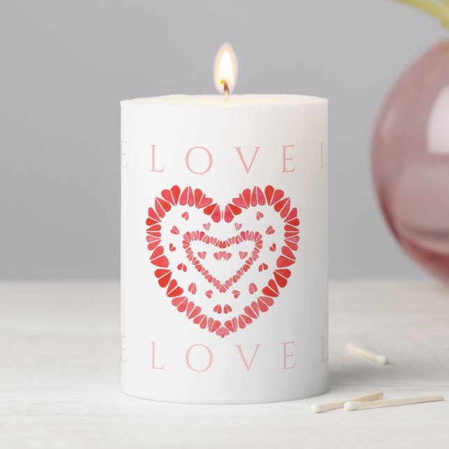 LOVE 3x4 Pillar Candle (In Situ)