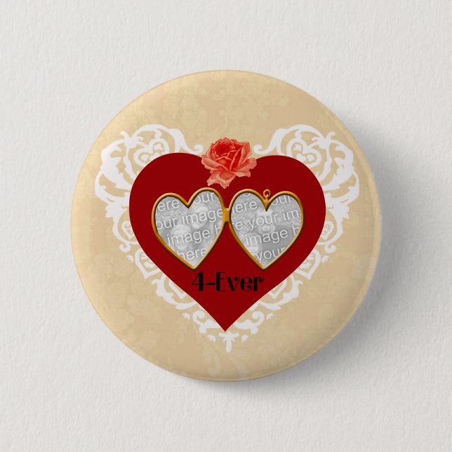 Love 4 Ever Locket Button (Front)