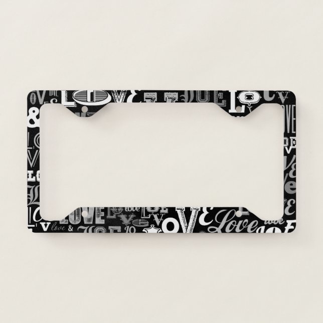 Love 4 license plate frame (Front)
