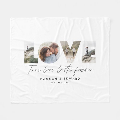 Love 4 photo modern minimal personalised gift 