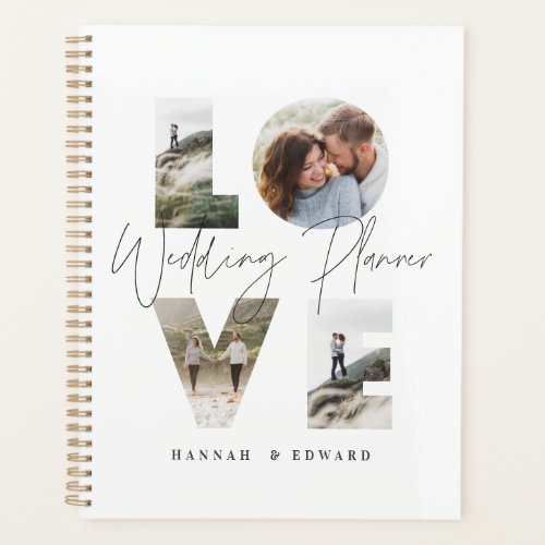 Love 4 photo modern personalised gift wedding