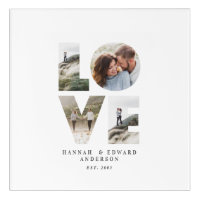 Love 4 photo simple modern personalised gift