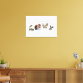 Love 4 photo simple modern personalised gift canvas print (Insitu(LivingRoom))