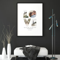 Love 4 photo simple modern personalised gift