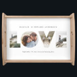 Love 4 photo simple modern personalised gift serving tray<br><div class="desc">Love 4 photo simple modern personalised anniversary,  wedding,  birthday or Christmas gift for the one you love.</div>