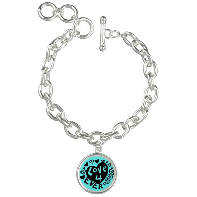 Love 4Ever Ish Charm Bracelet | Blue (Product)