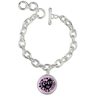 Love 4Ever Ish Charm Bracelet | Pink