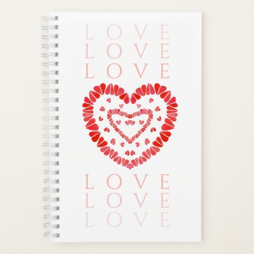 LOVE 55x85 Spiral Notebook