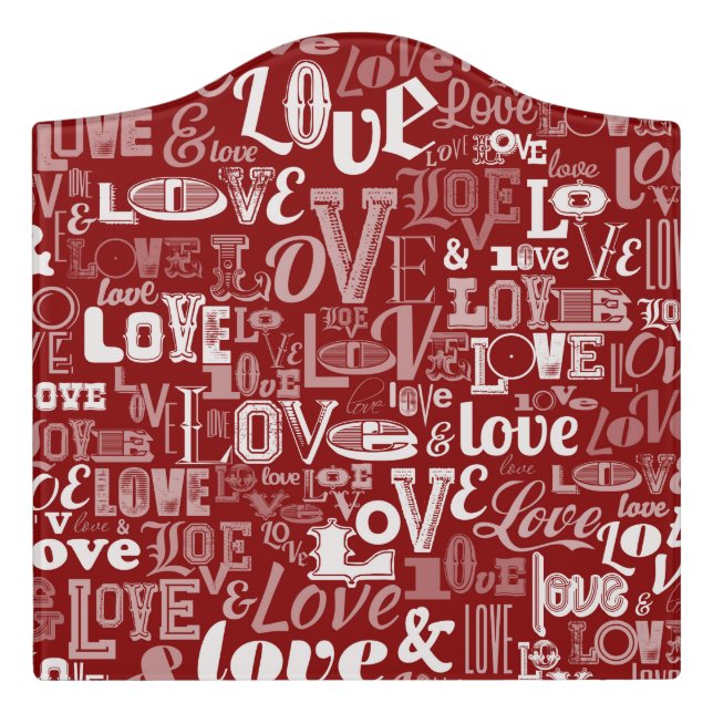 Love 5 door sign (Large Crest Front)