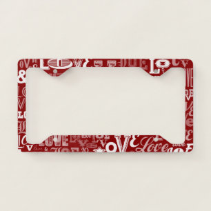 Love 5 license plate frame