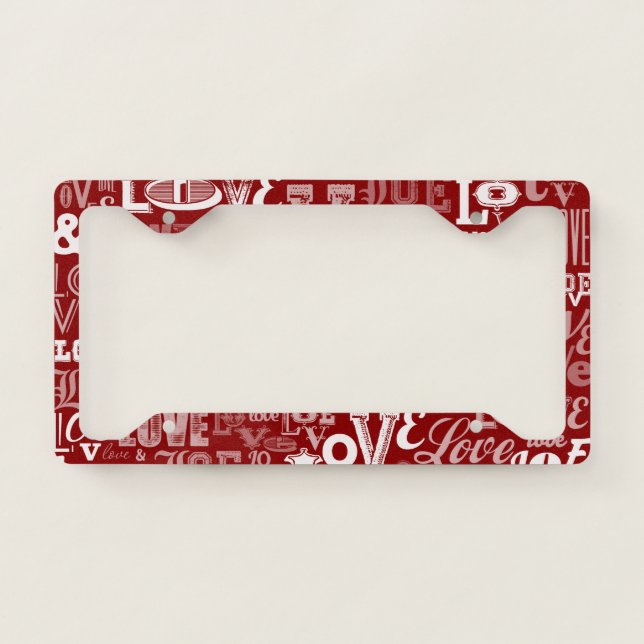 Love 5 license plate frame (Front)