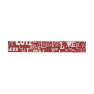 Love 5 wrap around label