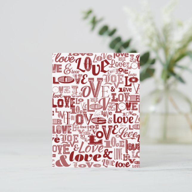 Love 6 holiday postcard (Standing Front)