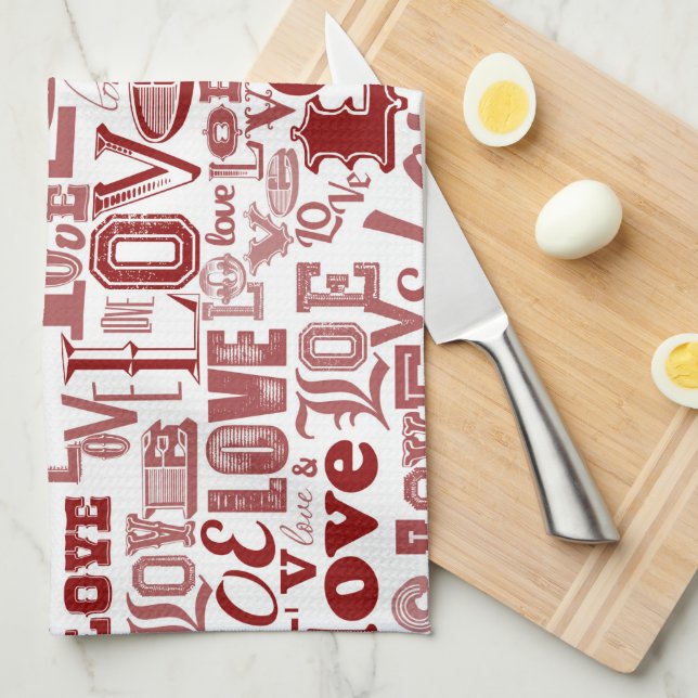 Love 6 kitchen towel (Quarter Fold)