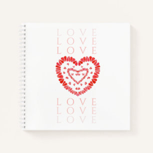 LOVE 8.5x8.5 Spiral Notebook