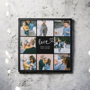 Love 8 Photo Collage Peel And Stick Photo Tile