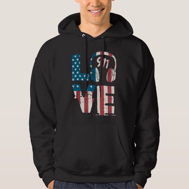 Love 911 Operator Dispatch-er Police Fire-fighter  Hoodie (Front)
