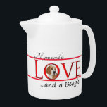 Love a Beagle Teapot<br><div class="desc">This teapot is a great gift for any Beagle lover. Combine it with our matching mugs, coasters and a tray for a complete set.</div>