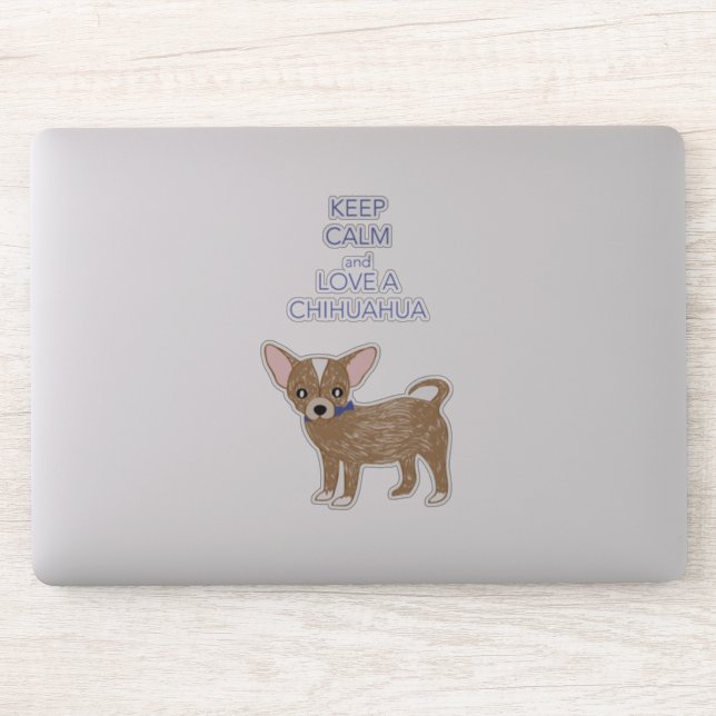 Love a Chihuahua Sticker (Computer)