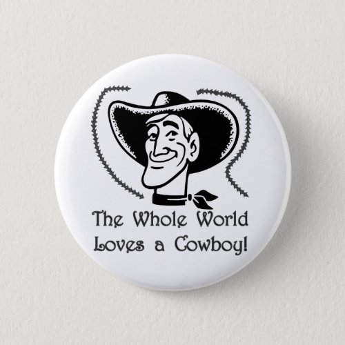 Love a Cowboy Pinback Button