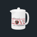 Love a Dachshund Teapot<br><div class="desc">This teapot is a great gift for any Dachshund lover. Add our matching tray, coasters and mugs for a complete set.</div>