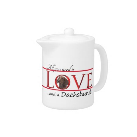 Love A Dachshund Teapot
