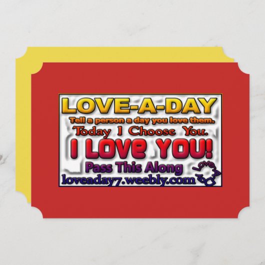 Love-a-Day Cards (Front/Back)