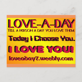 Love A Day Post Card