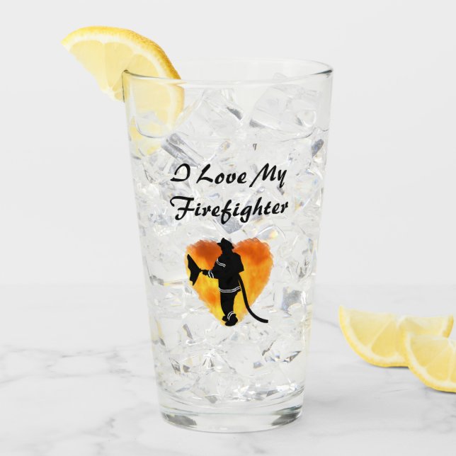 Love A Firefighter    Glass (Front Ice)