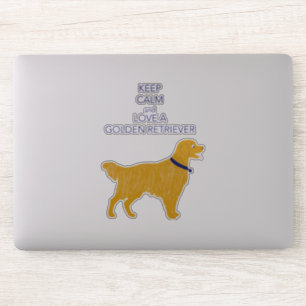 Love a Golden Retriever Sticker