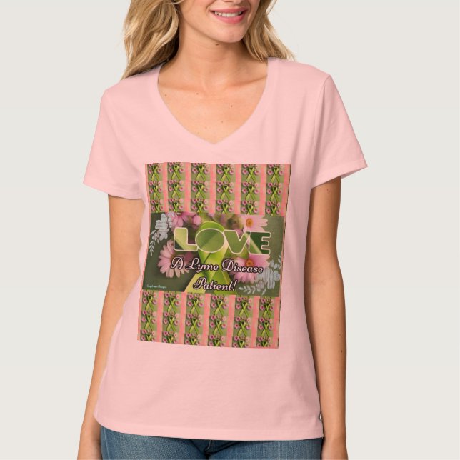 Love A Lyme Disease Patient Woman's Adult T-Shirt (Front)
