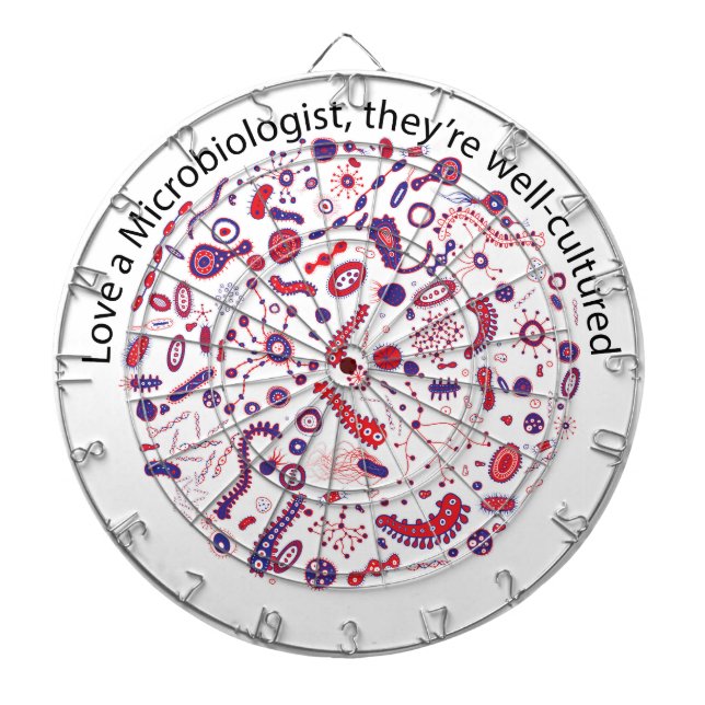 Love a Microbiologist Dart Board (Front)