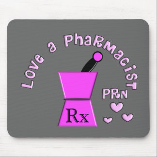 Love a Pharmacist PRN Pestle and Mortar Design Mouse Pad