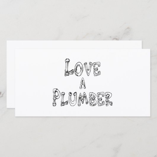 Love a Plumber (Front/Back)
