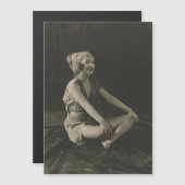 Love a Poor Maid Girl Sitting Cross Legs (Front/Back)