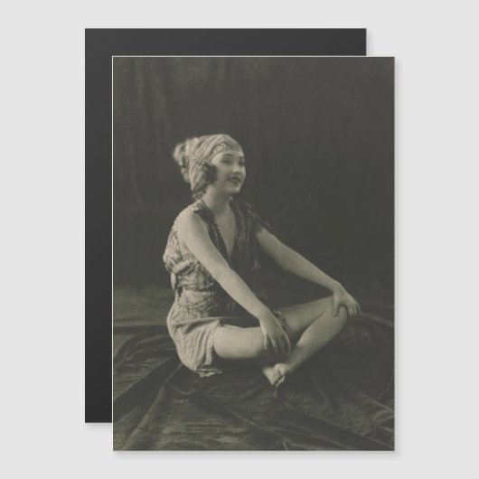 Love a Poor Maid Girl Sitting Cross Legs (Front/Back)