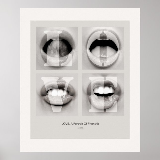 LOVE / A Portrait of Phonetic Emotion Poster (Front)