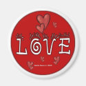 Love - A Positive Word Magnet
