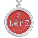 Love - A Positive Word Silver Plated Necklace