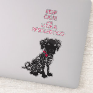 Love a rescued Dog Sticker