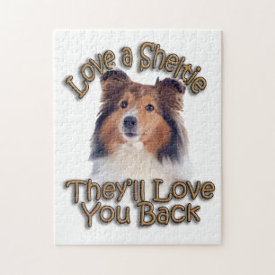 Love A Sheltie Jigsaw Puzzle