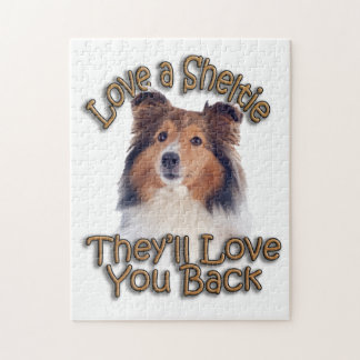 Love A Sheltie Jigsaw Puzzle